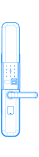 滑盖系列智能指纹锁防盗